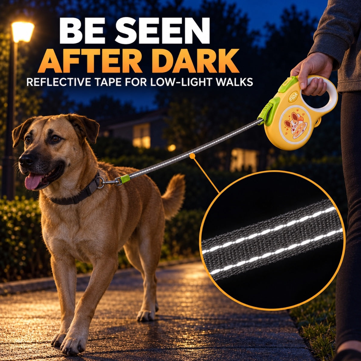 Cartoon Retractable Dog Leash, 3 Options, By GAVPEPY image 3 - 2.jpg