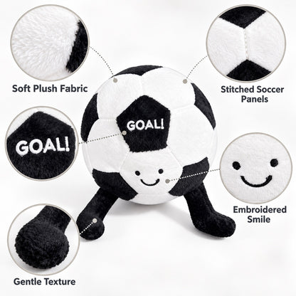 Plush Fabric Squeaky Soccer Dog Toy, 1 Style, By GAVPEPY image 3 - 2.jpg
