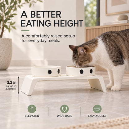 Big-Eyes Double Pet Bowl, 2 Colors, By GAVPEPY image 3 - 2.jpg
