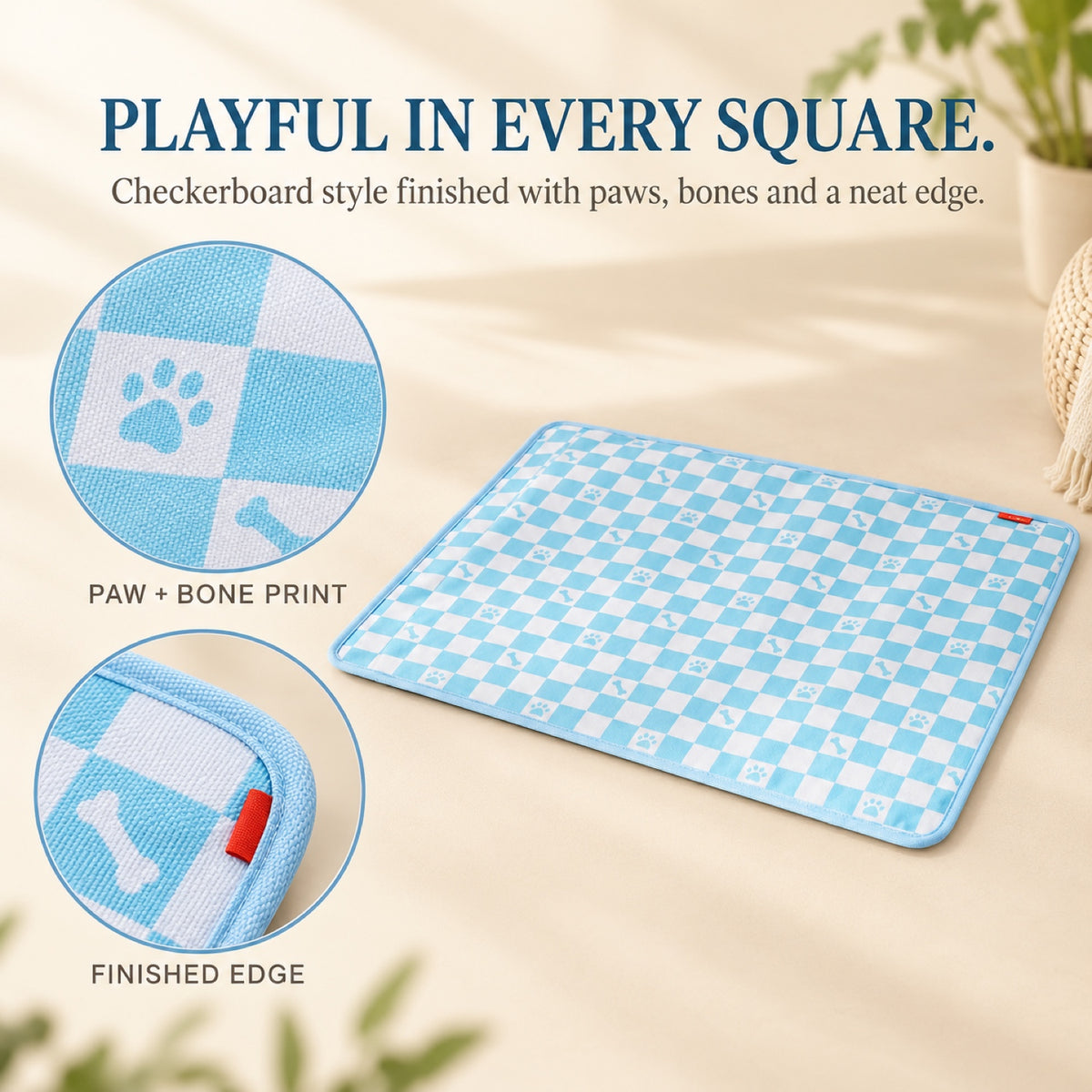 Foam Pet Bed Mat, 4 Colors & 3 Sizes, By GAVPEPY image 3 - 2.jpg