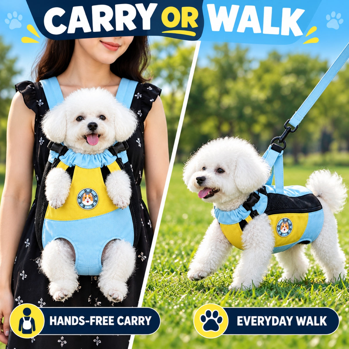 Four-Leg Pet Carrier Backpack, 2 Colors and 5 Sizes, By GAVPEPY image 3 - 2.jpg