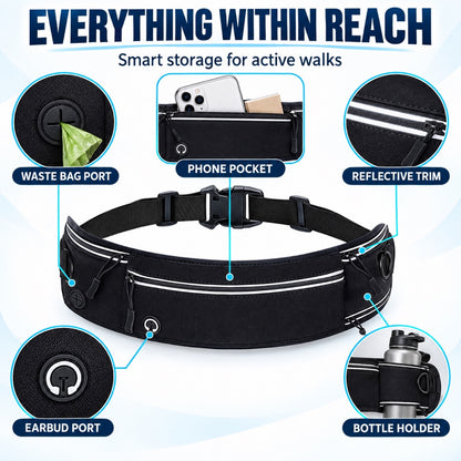 Hands-Free Running Dog Leash with Waist Pack, 4 Colors, By GAVPEPY image 3 - 2.jpg