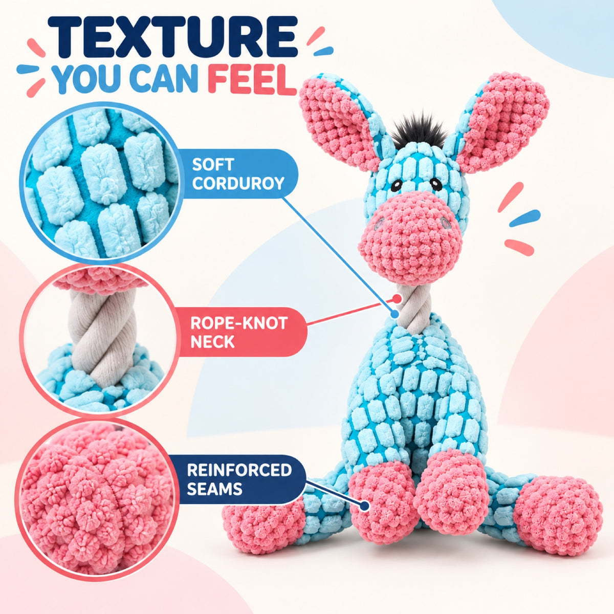 Plush Squeaky Animal Dog Toy, 34 Styles, By GAVPEPY image 3 - 2.jpg