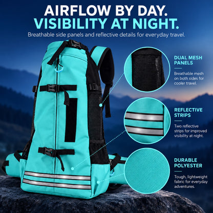 Large Dog Travel Backpack Carrier, 2 Sizes, 3 Colors, By GAVPEPY image 3 - 2.jpg