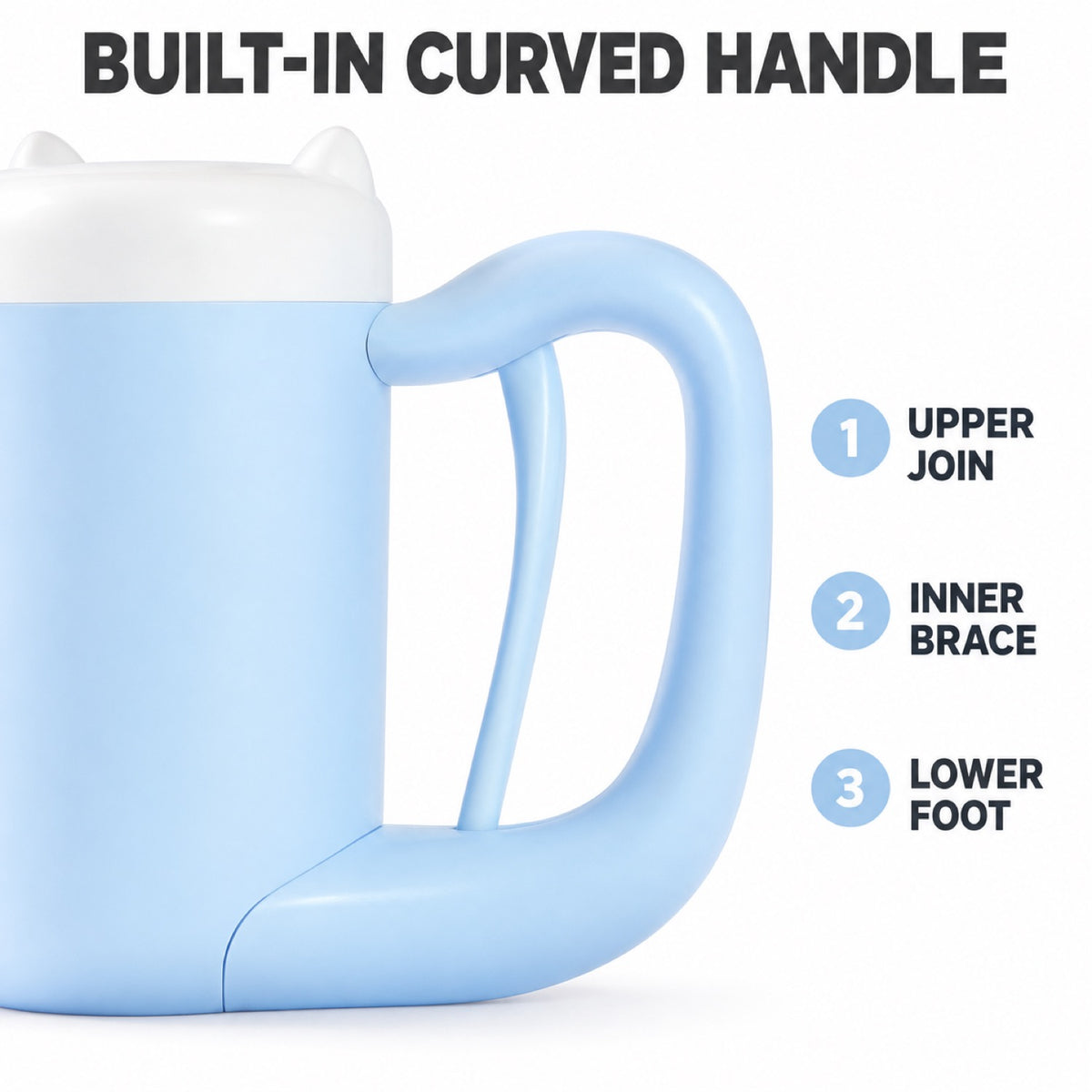 GAVPEPY ABS plastic Handled Paw Cleaning Cup, Sizes S, M, Blue, Pink, for cleaning paws after outdoor walks; reusable cup with the selected color and size shown in the product photos; review the selected variant photo for details image 2 - 2.jpg