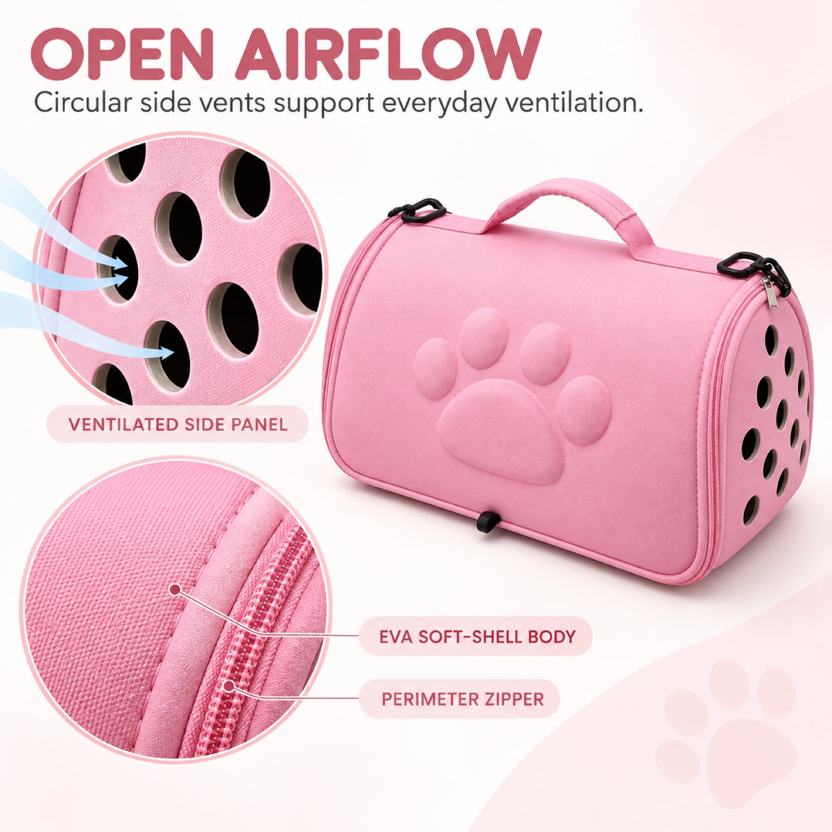 EVA Pet Travel Carrier, 2 Sizes, 5 Colors, By GAVPEPY image 3 - 2.jpg