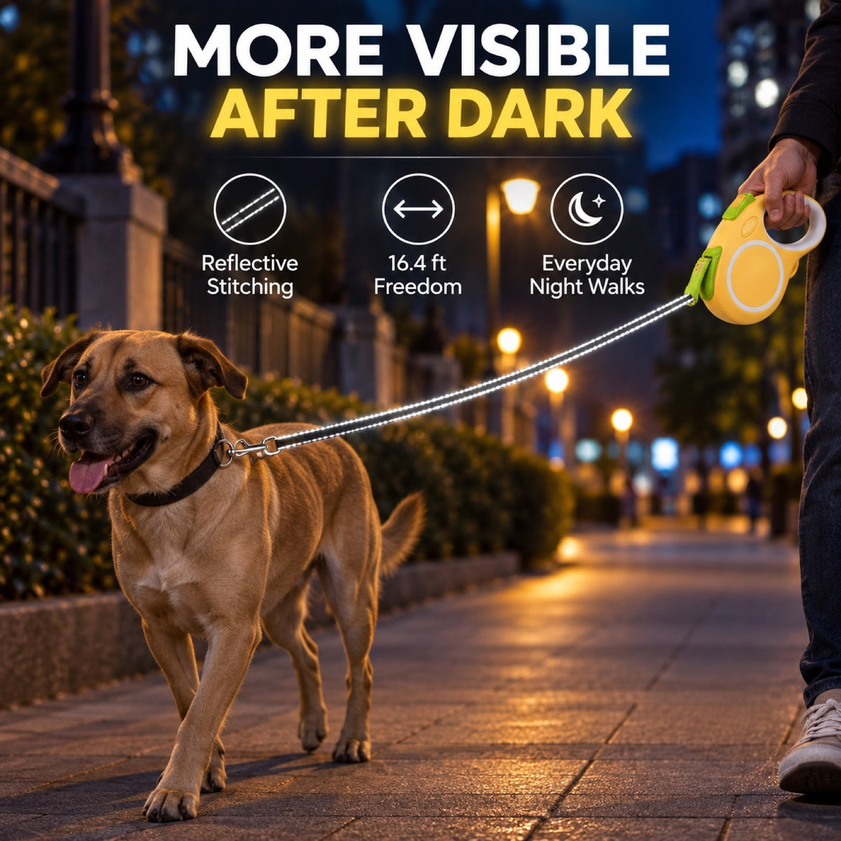 Classic Retractable Dog Leash, 3 Options, By GAVPEPY image 3 - 2.jpg