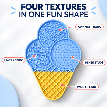 Ice Cream-Shaped Silicone Pet Lick Mat, 2 Colors, By GAVPEPY image 3 - 2.jpg