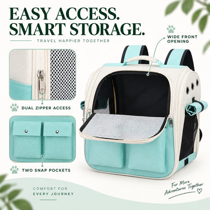 Transparent Space Capsule Pet Backpack, 5 Colors, By GAVPEPY image 3 - 2.jpg