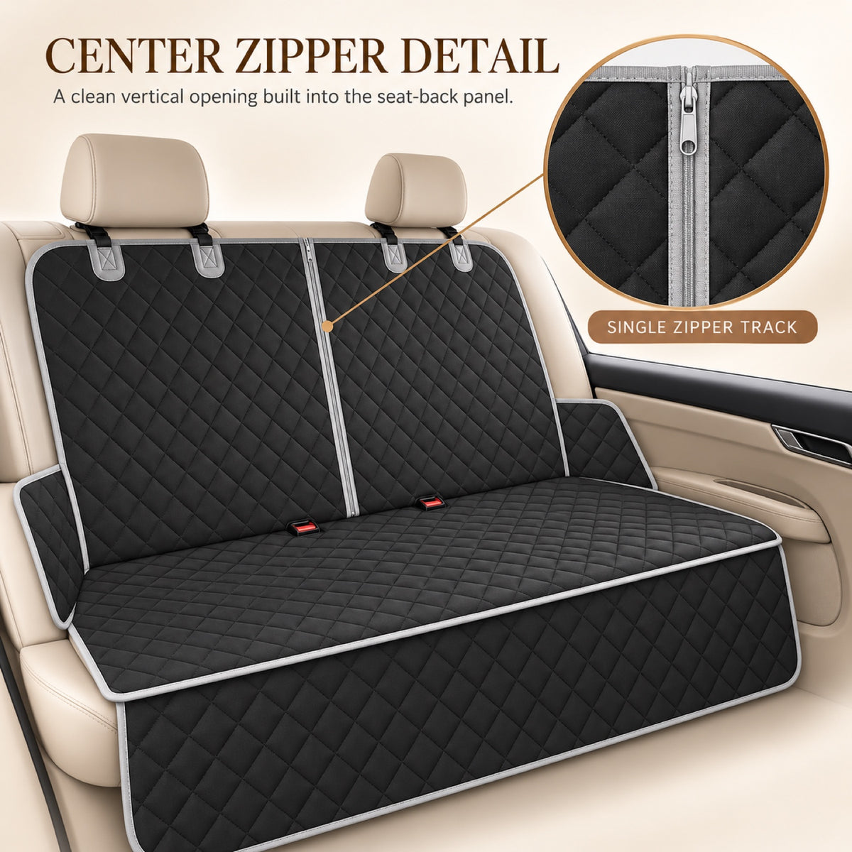 Zippered Rear Seat Pet Protector, 2 Styles, By GAVPEPY image 3 - 2.jpg