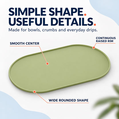 Waterproof Silicone Pet Bowl Mat, 6 Colors, By GAVPEPY image 3 - 2.jpg