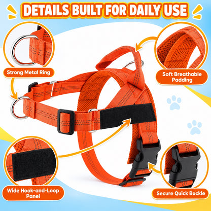 Lightweight Adjustable Nylon Dog Harness, 10 Colors and 5 Sizes, By GAVPEPY image 3 - 2.jpg