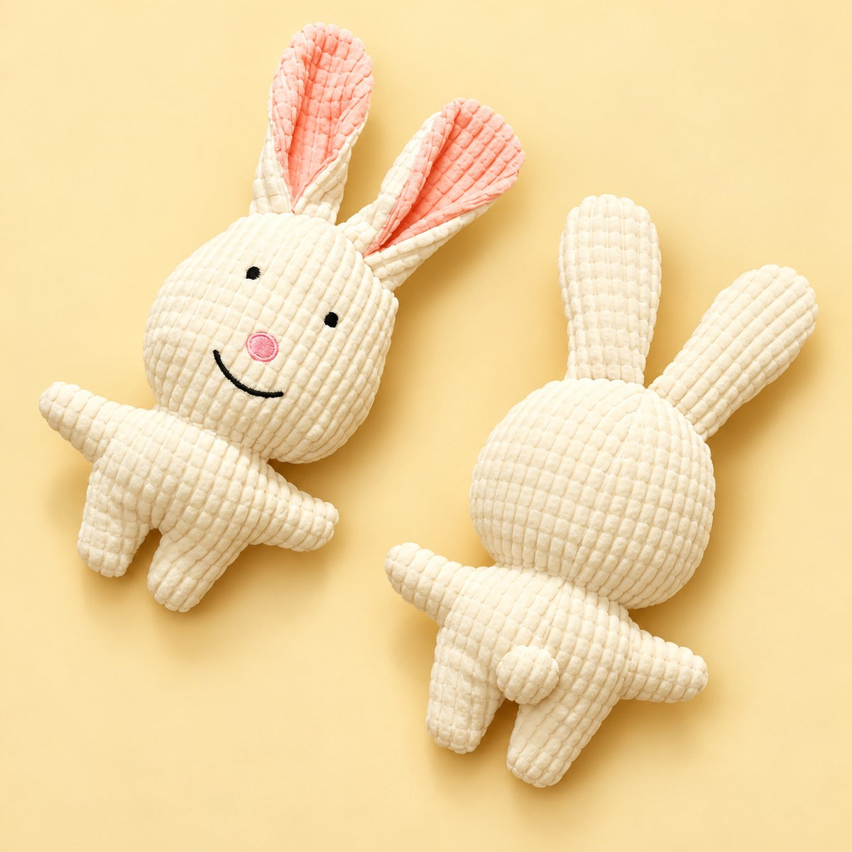 Rabbit Rope Dog Toy, Plush Chew And Tug Toy, 20 x 6 cm, By GAVPEPY image 3 - 3.jpg