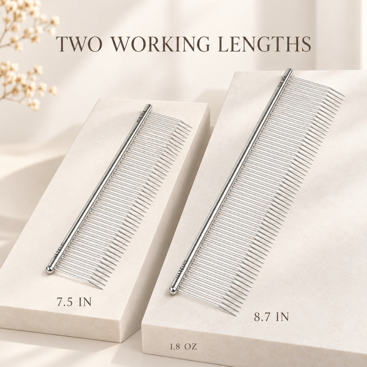 304 Stainless Steel Pet Grooming Comb, 3 Styles, By GAVPEPY image 4 - 3.jpg