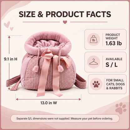Front-Worn Pet Carrier Backpack, 2 Sizes, 2 Colors, By GAVPEPY image 4 - 3.jpg