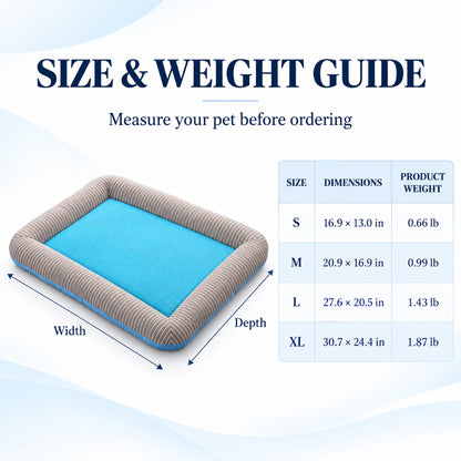 Breathable Mesh Cooling Pet Bed, 4 Patterns & 4 Sizes, By GAVPEPY image 4 - 3.jpg