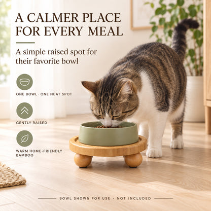 Elevated Single-Bowl Pet Feeding Stand, 2 Sizes, By GAVPEPY image 4 - 3.jpg