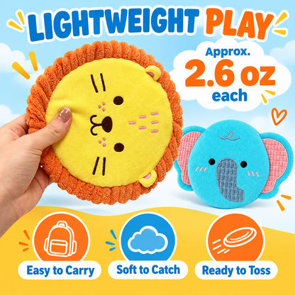 Plush Squeaky Flying Disc Dog Toy, 2 Styles, By GAVPEPY image 4 - 3.jpg