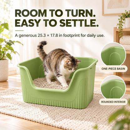 GAVPEPY Extra Large High-Sided Cat Litter Box, 3 Options image 4 - 3.jpg