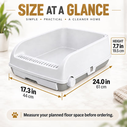 GAVPEPY High-Sided Cat Litter Box image 4 - 3.jpg
