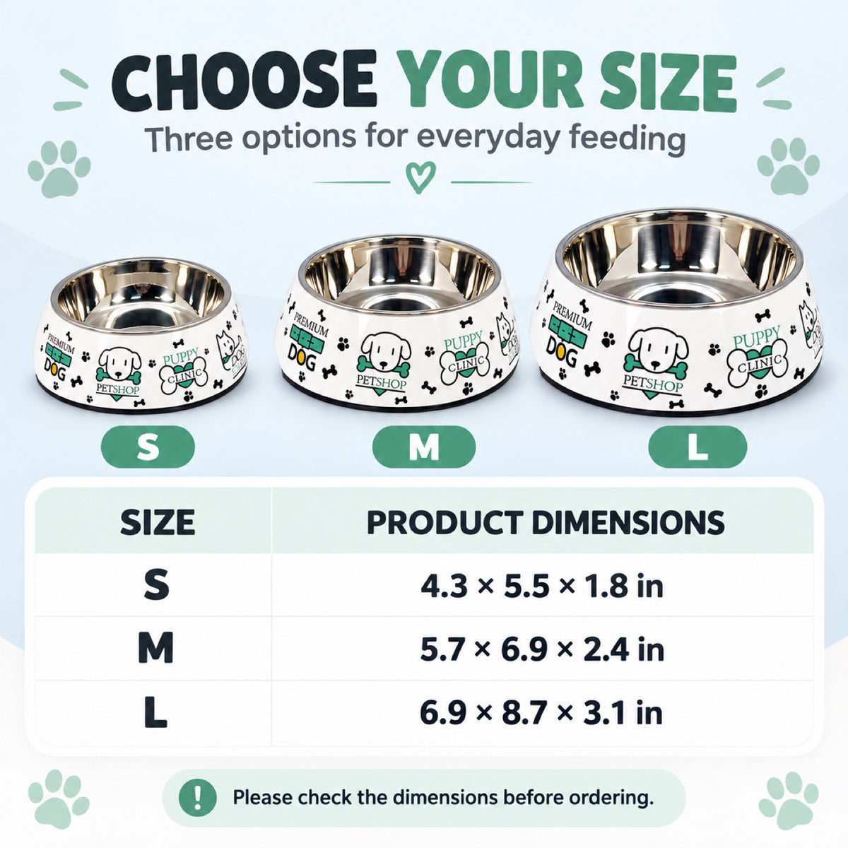 Double-Layer Non-Slip Pet Bowl, 3 Sizes, By GAVPEPY image 4 - 3.jpg