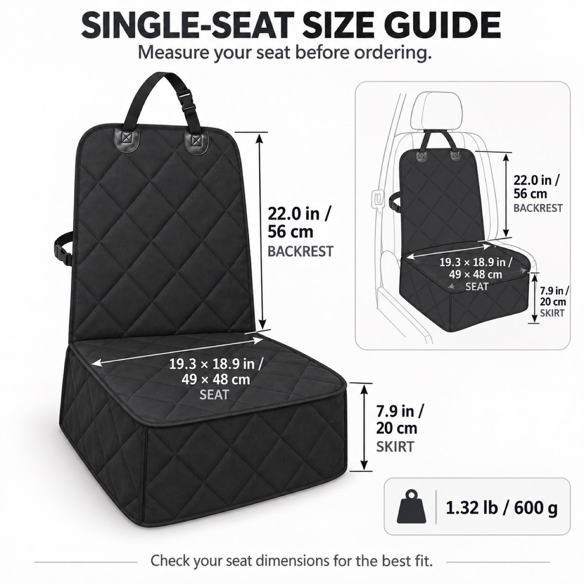 600D Oxford Rear Seat Pet Protector, By GAVPEPY image 4 - 3.jpg