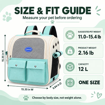 Transparent Space Capsule Pet Backpack, 5 Colors, By GAVPEPY image 4 - 3.jpg