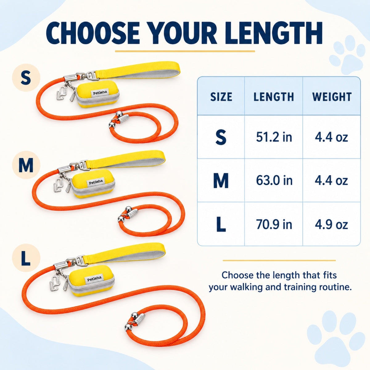 Integrated Slip-Lead Dog Leash Set with Storage Bag, 27 Options, By GAVPEPY image 4 - 3.jpg