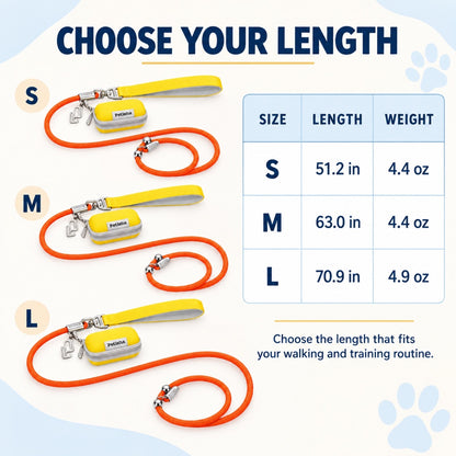 Integrated Slip-Lead Dog Leash Set with Storage Bag, 27 Options, By GAVPEPY image 4 - 3.jpg