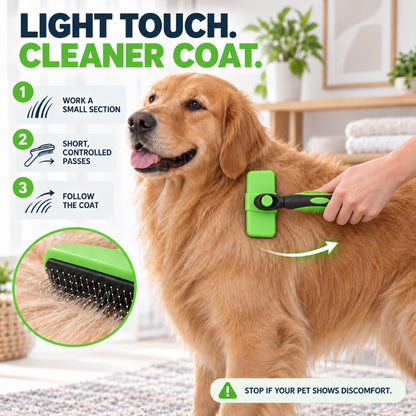 One-Touch Pet Slicker Brush, 4 Colors, By GAVPEPY image 4 - 3.jpg