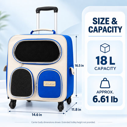 Large Rolling Pet Backpack with Trolley, 4 Colors, By GAVPEPY image 4 - 3.jpg