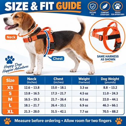 Lightweight Adjustable Nylon Dog Harness, 10 Colors and 5 Sizes, By GAVPEPY image 4 - 3.jpg