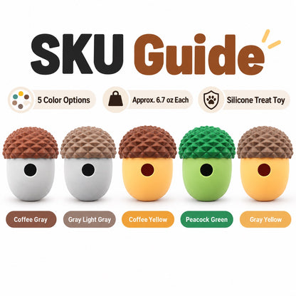 硅胶 Treat Dispensing Dog Toy, 5 Styles, By GAVPEPY image 4 - 3.jpg