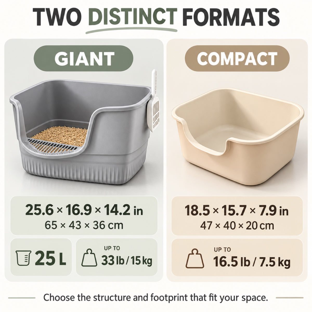 GAVPEPY Extra Large High-Sided Cat Litter Box, 10 Options image 4 - 3.jpg