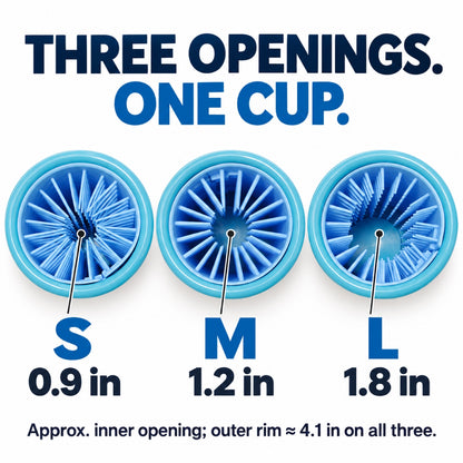 GAVPEPY ABS plastic USB Rechargeable Paw Washer, Sizes S, M, L, As Shown, after rainy walks, park visits and everyday outdoor trips; a reusable cup design for rinsing paws after walks and outdoor play image 3 - 3.jpg