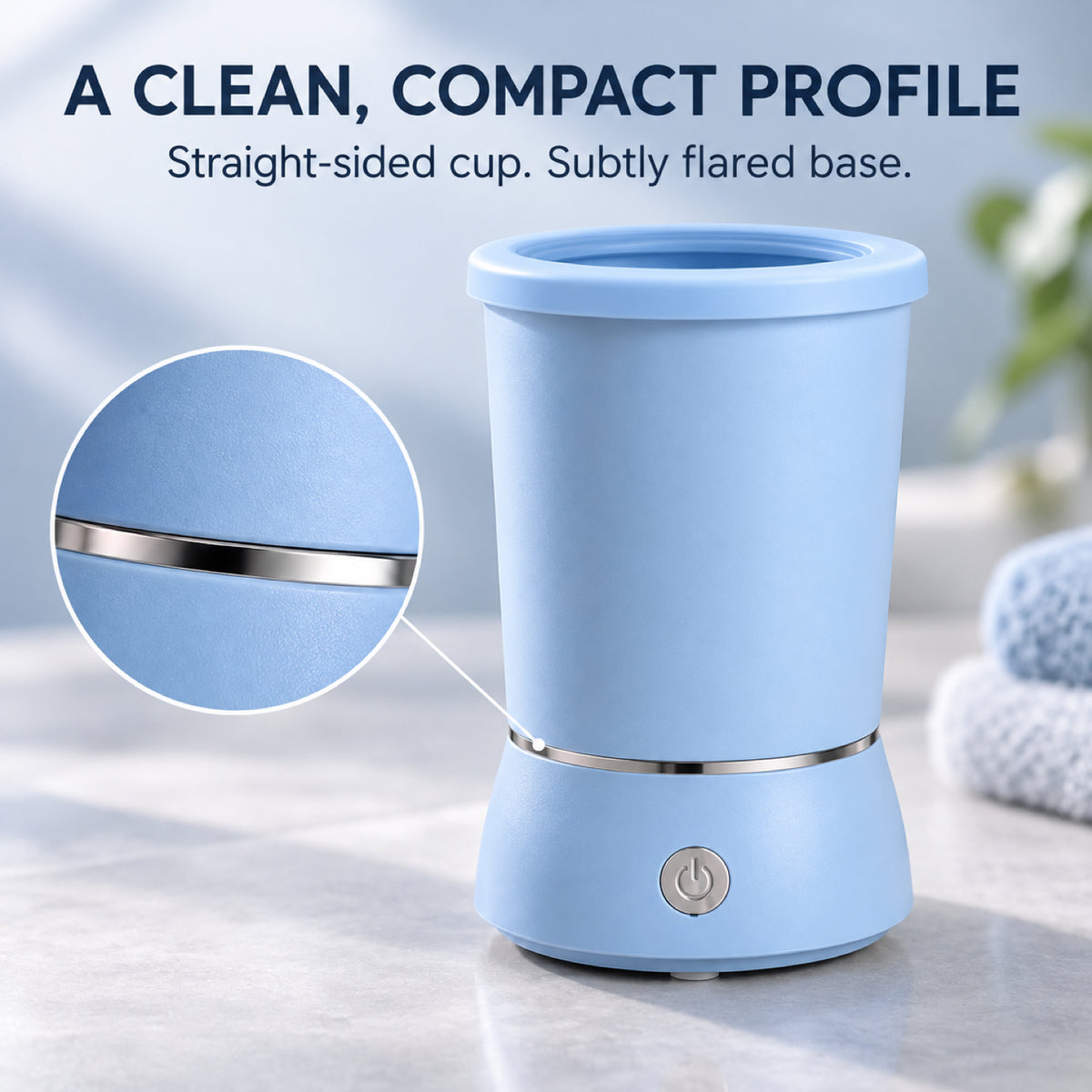 GAVPEPY ABS plastic Electric Paw Washer Cup, Sizes , White, Blue, for cleaning paws after outdoor walks; reusable cup with the selected color and size shown in the product photos; review the selected variant photo for details image 3 - 3.jpg