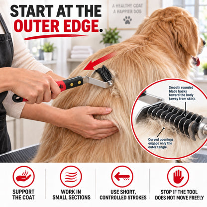 Pet Dematting Comb Collection, 4 Styles, By GAVPEPY image 4 - 3.jpg