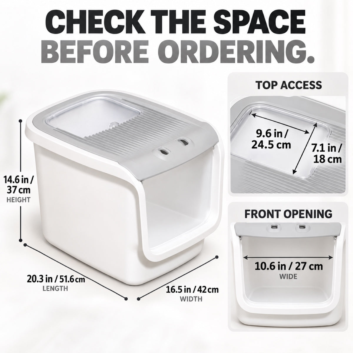 GAVPEPY Enclosed Cat Litter Box, 2 Options image 4 - 3.jpg