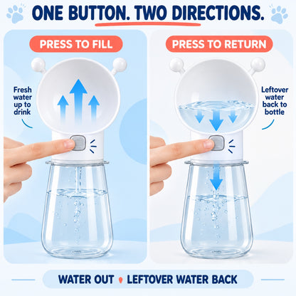 Bee-Style Silicone Pet Water Bottle, 565 mL, 4 Colors, By GAVPEPY image 4 - 3.jpg