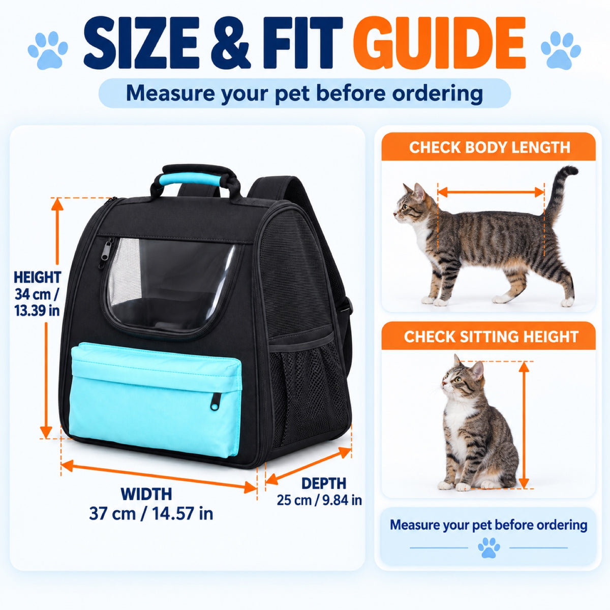 Transparent-Window Pet Carrier Backpack, 4 Colors, By GAVPEPY image 4 - 3.jpg