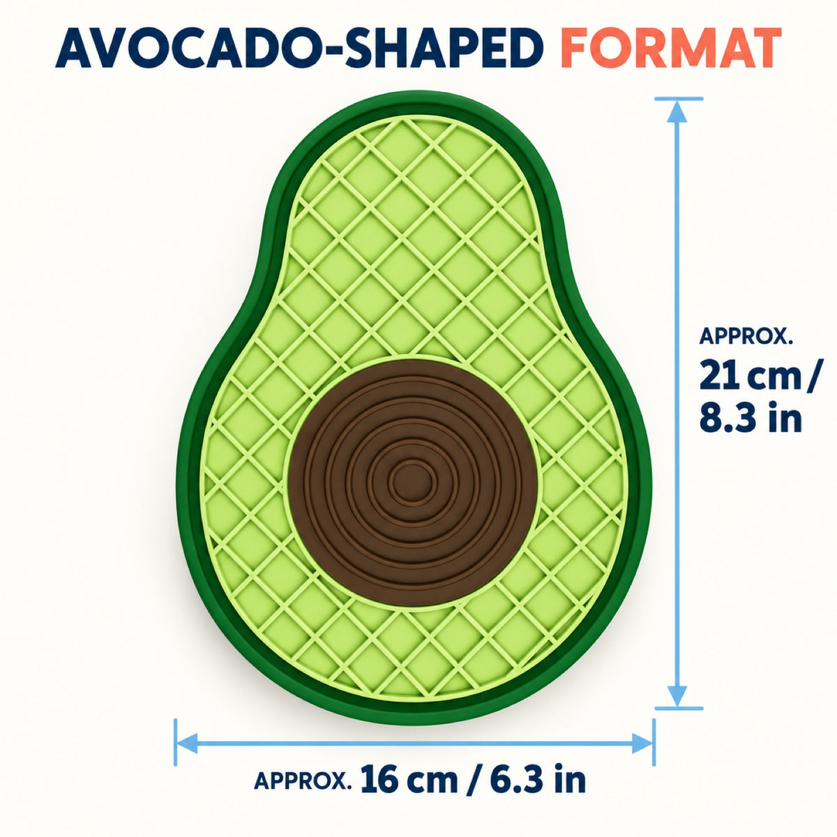 Avocado-Shaped Silicone Pet Lick Mat, By GAVPEPY image 4 - 3.jpg