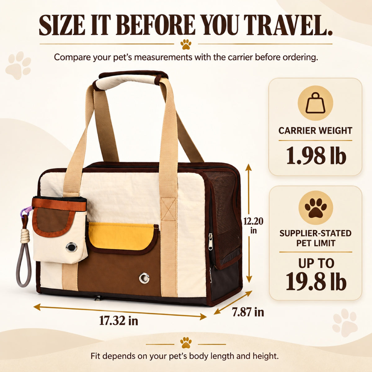 Foldable Expandable Pet Travel Carrier, 2 Colors, By GAVPEPY image 4 - 3.jpg