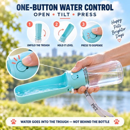 Foldable Crossbody Pet Water Bottle, 350 or 550 mL, By GAVPEPY image 4 - 3.jpg