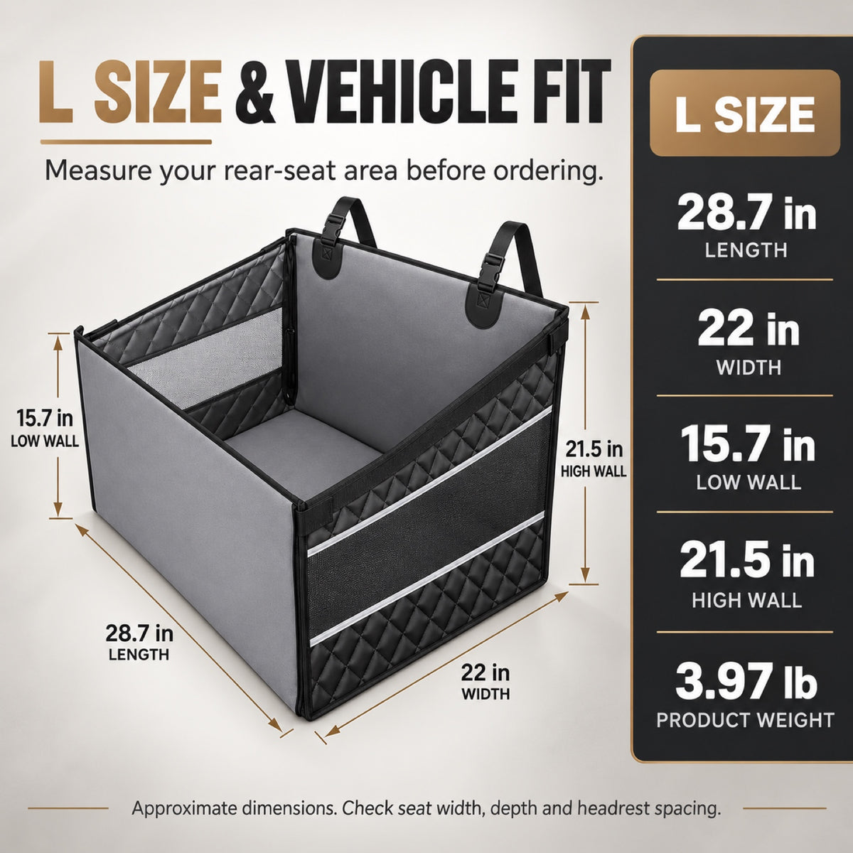 Hard-Bottom Rear Seat Pet Platform, 2 Styles, By GAVPEPY image 4 - 3.jpg