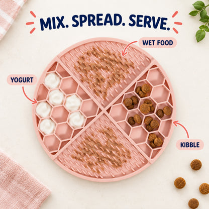 Honeycomb Silicone Pet Lick Mat, 7 Colors, By GAVPEPY image 4 - 3.jpg