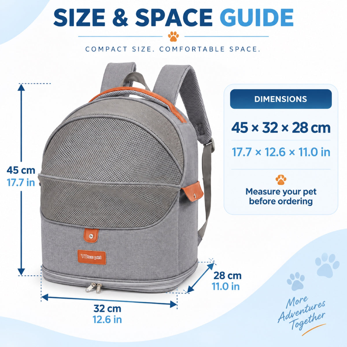 Foldable Mesh Pet Carrier Backpack, 4 Colors, By GAVPEPY image 4 - 3.jpg