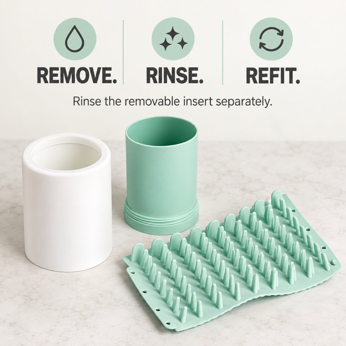 GAVPEPY Rubber Pet Paw Washer Cup, Sizes L, S, Pink, Gray, Green, for cleaning paws after outdoor walks; reusable cup with the selected color and size shown in the product photos; review the selected variant photo for details image 3 - 3.jpg