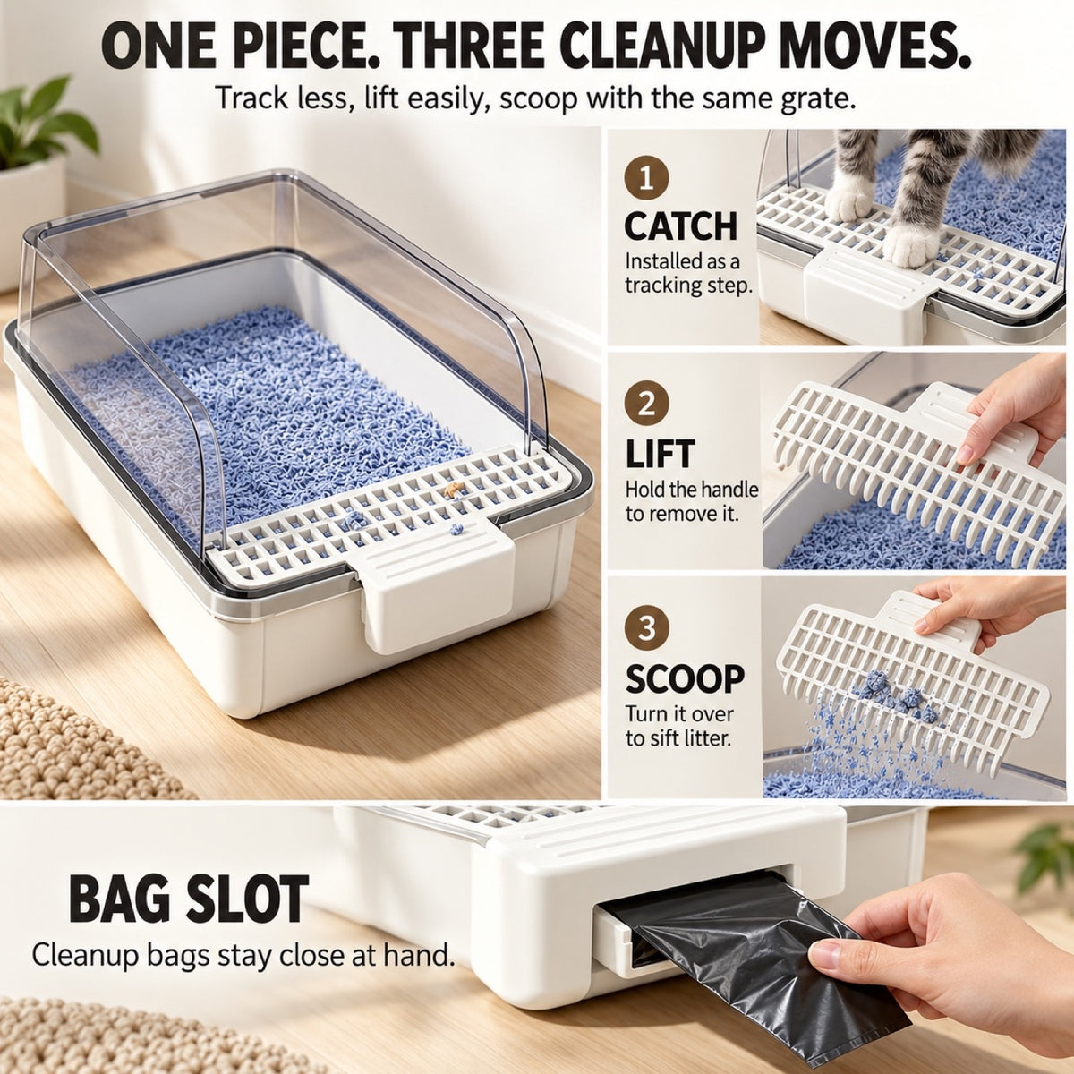GAVPEPY High-Sided Cat Litter Box, 3 Options image 4 - 3.jpg