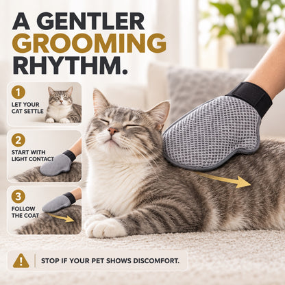 Right-Hand Pet Grooming Glove, Gray, By GAVPEPY image 4 - 3.jpg