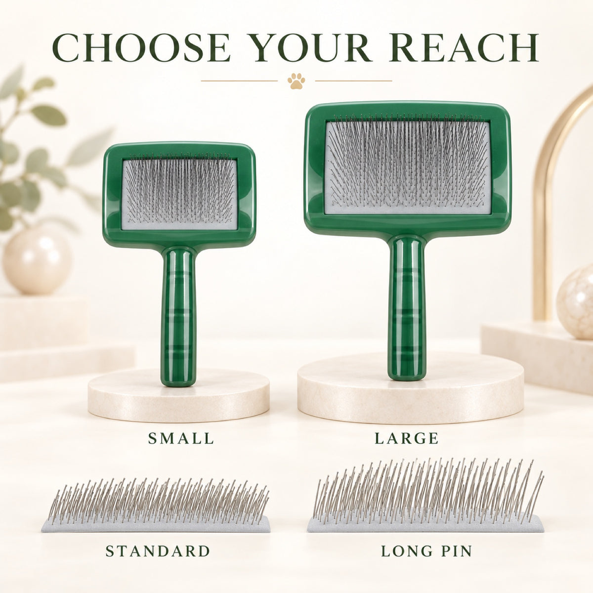 Pet Slicker Brush, 2 Sizes and 5 Colors, By GAVPEPY image 4 - 3.jpg